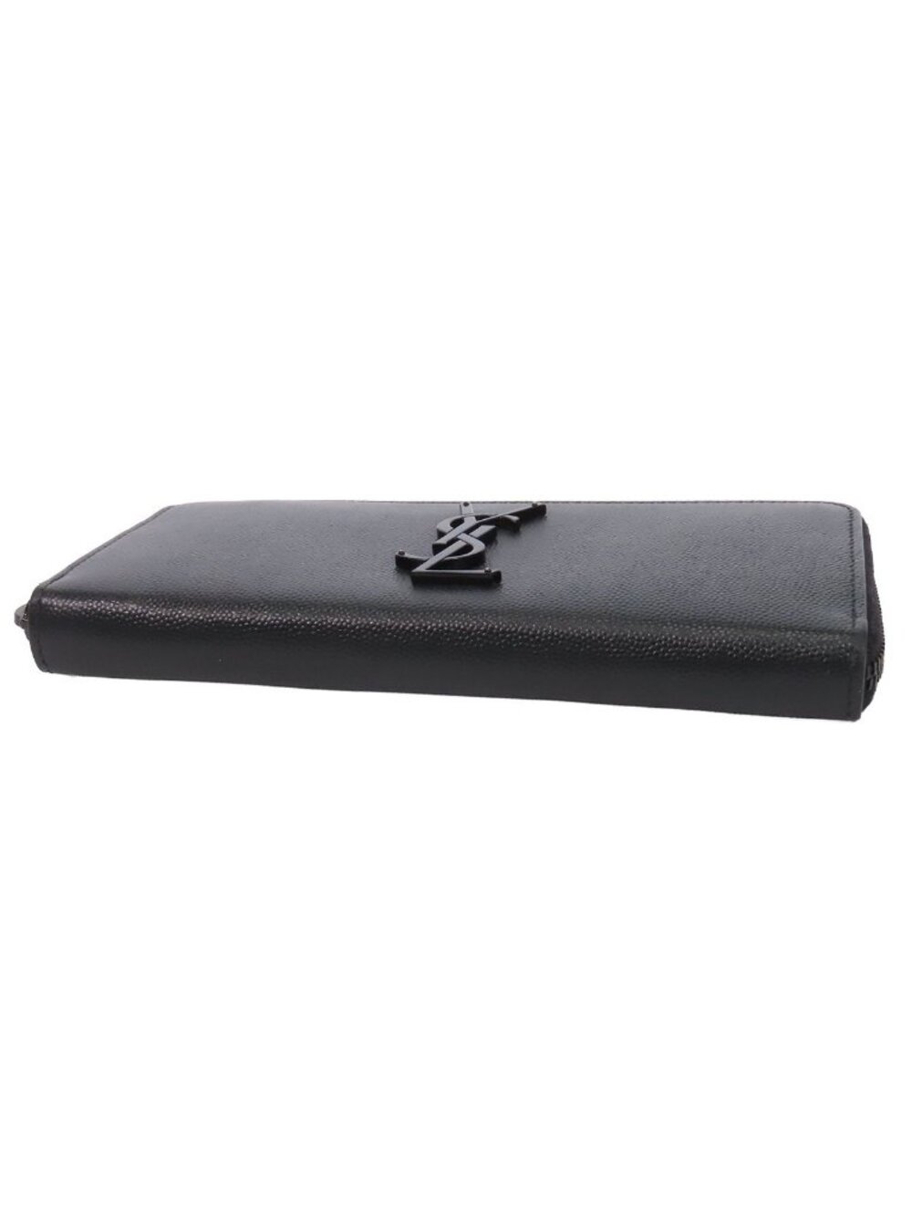 Saint Laurent Wallet Black Leather Zip Around Cassandra - Picture 3 of 9